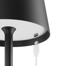 Load image into Gallery viewer, 2 Pack Black Cordless Table Lamps, Rechargeable LED Desk Lamps, Portable USB Rechargeable Table Light, Touch Dimmable Desk Light, Suitable for Home & Outdoor, Restaurant, Bedroom, Cafe, Bar, Party, Dinner, Shower, Patio