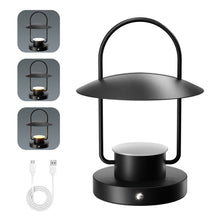 Load image into Gallery viewer, LED Desk Lamp, Black Hanging Lamp, Portable Table Light, USB Charging, Acrylic Table Lamp Can Be Used For Indoor / Outdoor / Camping / Travel