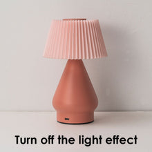 Load image into Gallery viewer, Touchable Dimmable Creative Fabric Shade Iron Table Lamp, Bedroom Table Lamps, Simple Styling Ambiance Table Lamps