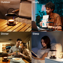 Load image into Gallery viewer, LED Desk Lamp, Black Hanging Lamp, Portable Table Light, USB Charging, Acrylic Table Lamp Can Be Used For Indoor / Outdoor / Camping / Travel