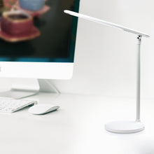 Load image into Gallery viewer, USB Rechargeable Desk Lamp, Infinitely Dimmable Folding Table Lamp, Eye Protection Reading Table Light, for Students, Writing, Sleeping Lighting, White