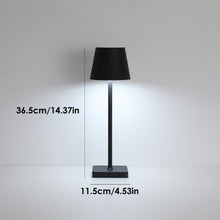Load image into Gallery viewer, 2 Pack Black Cordless Table Lamps, Rechargeable LED Desk Lamps, Portable USB Rechargeable Table Light, Touch Dimmable Desk Light, Suitable for Home & Outdoor, Restaurant, Bedroom, Cafe, Bar, Party, Dinner, Shower, Patio