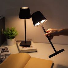 Load image into Gallery viewer, 2 Pack Black Cordless Table Lamps, Rechargeable LED Desk Lamps, Portable USB Rechargeable Table Light, Touch Dimmable Desk Light, Suitable for Home & Outdoor, Restaurant, Bedroom, Cafe, Bar, Party, Dinner, Shower, Patio