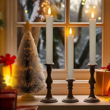 Load image into Gallery viewer, 6pcs LED Candle Lights, Night Light Battery Operated, LED Candles Atmosphere Lamp, Simulation of Burning Candle, Oscillating Candle Head, with Timer Remote, Decor Exquisite Set for Home Birthday Proposal Wedding Holiday