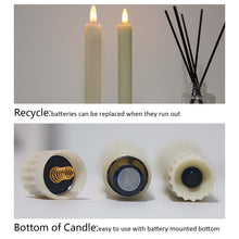 Load image into Gallery viewer, 6pcs LED Candle Lights, Night Light Battery Operated, LED Candles Atmosphere Lamp, Simulation of Burning Candle, Oscillating Candle Head, with Timer Remote, Decor Exquisite Set for Home Birthday Proposal Wedding Holiday