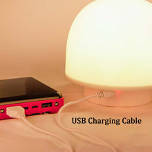 Load image into Gallery viewer, Mushroom Bedside Lamp, LED Round Table Lamp, Eye Protection Night Lamp, Rechargeable USB-Charge Desk Lamp, for Family, Bedroom, Study, Outside