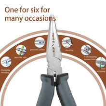 Load image into Gallery viewer, 1SET of 8PCS Basics Household Tool Kit, Tool Set General Household Kit with Plastic Toolbox Storage Case, All In One General Household Hand Tool Kit, Dark Grey, Suitable for Home-use, Student, Dormitory, Office