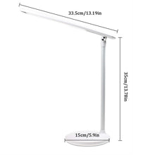 Load image into Gallery viewer, USB Rechargeable Desk Lamp, Infinitely Dimmable Folding Table Lamp, Eye Protection Reading Table Light, for Students, Writing, Sleeping Lighting, White