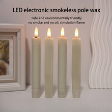 Load image into Gallery viewer, 6pcs LED Candle Lights, Night Light Battery Operated, LED Candles Atmosphere Lamp, Simulation of Burning Candle, Oscillating Candle Head, with Timer Remote, Decor Exquisite Set for Home Birthday Proposal Wedding Holiday