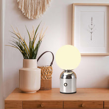 Load image into Gallery viewer, Touch Table Lamp Simple Design LED Night Light Modern Table Lamp Infinitely Dimmable Decorative Table Lamp White Acrylic Lampshade USB Charge Suitable For Bedroom Living Room Bedside Table Study Room Holiday Gift