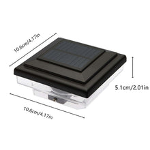 Load image into Gallery viewer, Four-sided Aluminum Alloy Solar Column Headlight,Waterproof, automatic charging, automatic light, easy to install