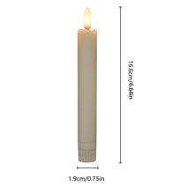 Load image into Gallery viewer, 6pcs LED Candle Lights, Night Light Battery Operated, LED Candles Atmosphere Lamp, Simulation of Burning Candle, Oscillating Candle Head, with Timer Remote, Decor Exquisite Set for Home Birthday Proposal Wedding Holiday