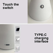 Load image into Gallery viewer, 1pc, White Modern Simple Bedroom Table Lamp, Study Cozy Creative Lamp, Touch Rechargeable Ambient Light