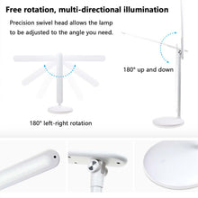 Load image into Gallery viewer, USB Rechargeable Desk Lamp, Infinitely Dimmable Folding Table Lamp, Eye Protection Reading Table Light, for Students, Writing, Sleeping Lighting, White