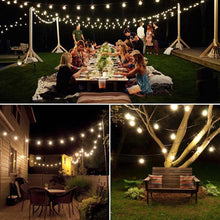 Load image into Gallery viewer, 1Set Of 100 Bulbs String Lights, Solar Powered With 8 Modes, Solar String Lights, Patio String Lights, LED String Lights, Flame Flicker Effect, Hanging Lights For Porch,,, Pergola, Bistro, Decoration
