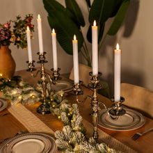 Load image into Gallery viewer, 6pcs LED Candle Lights, Night Light Battery Operated, LED Candles Atmosphere Lamp, Simulation of Burning Candle, Oscillating Candle Head, with Timer Remote, Decor Exquisite Set for Home Birthday Proposal Wedding Holiday