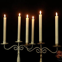 Load image into Gallery viewer, 6pcs LED Candle Lights, Night Light Battery Operated, LED Candles Atmosphere Lamp, Simulation of Burning Candle, Oscillating Candle Head, with Timer Remote, Decor Exquisite Set for Home Birthday Proposal Wedding Holiday