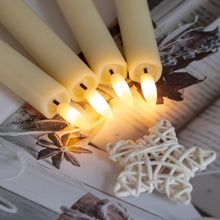 Load image into Gallery viewer, 6pcs LED Candle Lights, Night Light Battery Operated, LED Candles Atmosphere Lamp, Simulation of Burning Candle, Oscillating Candle Head, with Timer Remote, Decor Exquisite Set for Home Birthday Proposal Wedding Holiday