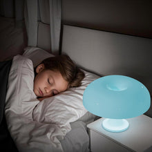 Load image into Gallery viewer, Donut Mushroom Lamp, Dimmable 70s Retro Table Lamp, Mid Century Modern Light with 3 Lighting Modes, Mushroom Shaped Lamp for Bedroom, Cool Home Decor Funky Light, Aesthetic Night Light (Blue)
