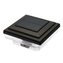 Load image into Gallery viewer, Four-sided Aluminum Alloy Solar Column Headlight,Waterproof, automatic charging, automatic light, easy to install