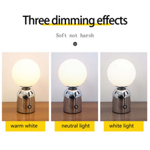 Load image into Gallery viewer, Touch Table Lamp Simple Design LED Night Light Modern Table Lamp Infinitely Dimmable Decorative Table Lamp White Acrylic Lampshade USB Charge Suitable For Bedroom Living Room Bedside Table Study Room Holiday Gift