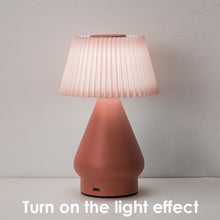 Load image into Gallery viewer, Touchable Dimmable Creative Fabric Shade Iron Table Lamp, Bedroom Table Lamps, Simple Styling Ambiance Table Lamps