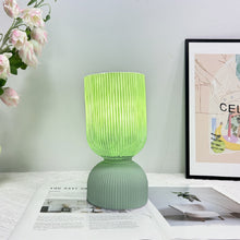 Load image into Gallery viewer, Green Translucent Simple Romantic Bedroom Table Lamp, Glass Table Lamp, Creative Atmosphere Night Light
