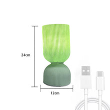 Load image into Gallery viewer, Green Translucent Simple Romantic Bedroom Table Lamp, Glass Table Lamp, Creative Atmosphere Night Light
