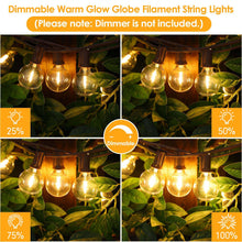 Load image into Gallery viewer, 1Set Of 12 Bulbs String Lights Solar Powered, Solar String Lights, Patio String Lights, LED String Lights, Flame Flicker Effect, Hanging Lights For Porch,,, Pergola, Bistro, Decoration
