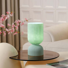 Load image into Gallery viewer, Green Translucent Simple Romantic Bedroom Table Lamp, Glass Table Lamp, Creative Atmosphere Night Light
