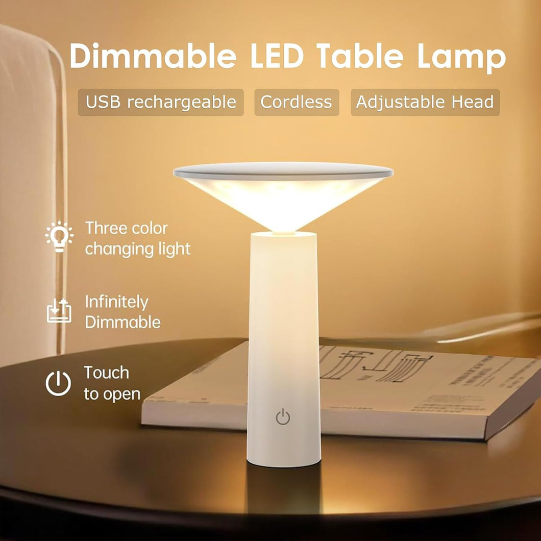 LED Simple Atmosphere Table Lamp, Creative European Style Table Lamp, USB Charging Creative Decoration Restaurant Bedside Night Light