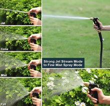 Load image into Gallery viewer, ESOW Garden Hose Nozzle, 100% Heavy Duty Metal Spray Gun with Full Brass Nozzle, High Pressure Watering Nozzle, Adjustable Spray Water Flow for Watering Plants, Showering Pet, Washing Car, Cleaning
