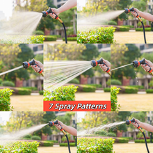 Load image into Gallery viewer, Garden Hose Nozzle Sprayer | 7 Spray Patterns &amp; Thumb Control On/Off | Hose Sprayer Nozzle - High Pressure Outdoor Water Hose Nozzle for Watering, Car Wash &amp; Pet Cleaning
