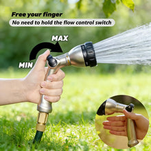 Load image into Gallery viewer, Garden Hose Nozzle, Heavy Duty Metal Water Hose Nozzle with 8 Adjustable Spray Patterns,Hose Sprayer with Thumb Control for Garden Watering, Car Washing, Pet Bathing &amp; Window Cleaning
