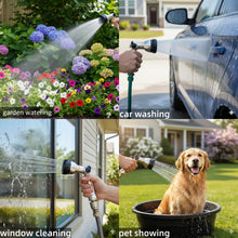 Load image into Gallery viewer, Garden Hose Nozzle, Heavy Duty Metal Water Hose Nozzle with 8 Adjustable Spray Patterns,Hose Sprayer with Thumb Control for Garden Watering, Car Washing, Pet Bathing &amp; Window Cleaning
