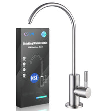 Load image into Gallery viewer, ESOW Kitchen Water Filter Faucet, 100% Lead-Free Drinking Water Faucet Fits Most Reverse Osmosis Units or Water Filtration System in Non-Air Gap, Stainless Steel 304 Body Brushed Nickel Finish
