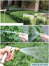 Load image into Gallery viewer, ESOW Garden Hose Nozzle, 100% Heavy Duty Metal Spray Gun with Full Brass Nozzle, 4 Watering Patterns Watering Nozzle- High Pressure Pistol Grip Sprayer for Watering Plants, Car Wash and Showering Dog
